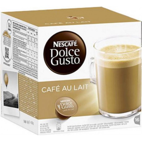 Dolce Gusto Café au Lait x16 (lot de 4 boîtes de 16 soit 64 capsules)