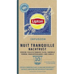 Lipton Infusion Nuit Tranquille Nespresso x10