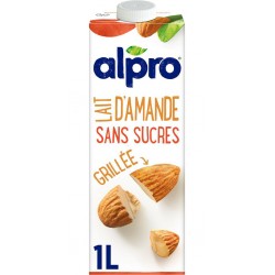 ALPRO Boisson végétale Lait d'Amande grillée sans sucres 1L