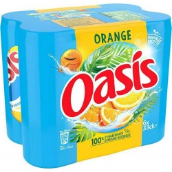 Oasis Boisson à l'eau de source orange 6 x 33cl (pack de 6)