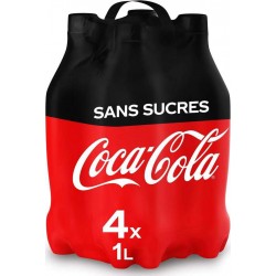 Coca-Cola ZERO SANS SUCRES 4x1L (pack de 4)