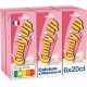 Candia CANDY'UP Boisson lactée à la Fraise 20cl (lot de 3 packs de 6 soit 18 briquettes)