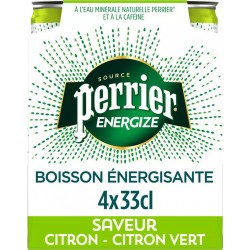 Perrier Energize Citron - Citron vert 33cl (pack de 4)