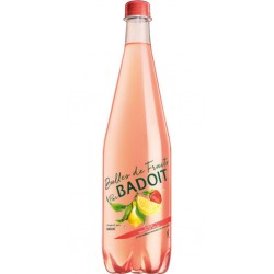 Badoit Bulles de Fruits Citron Touche de Fraise 1L (pack de 6 bouteilles)