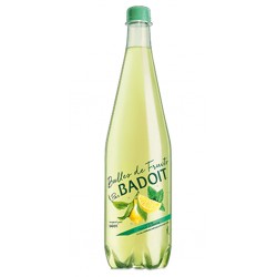 Badoit Bulles de Fruits Citron Touche de Menthe 1L (pack de 6 bouteilles)