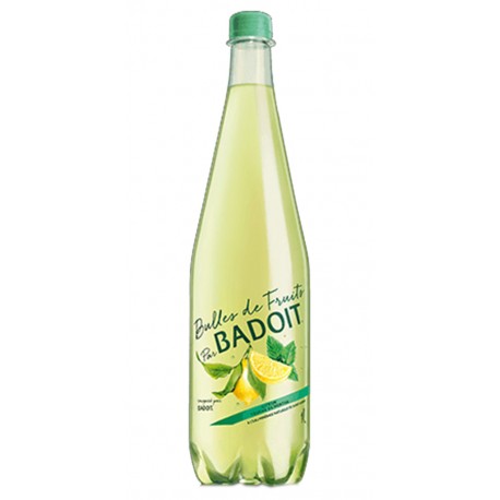 Badoit Bulles de Fruits Citron Touche de Menthe 1L (pack de 6 bouteilles)