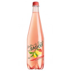 Badoit Bulles de Fruits Citron Touche de Fraise 1L (lot de 12 bouteilles)