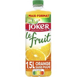 Joker Le fruit - Jus d'orange sans pulpe 1,5 L