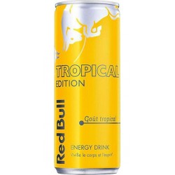 Red Bull Boisson gazeuse énergisante saveur tropical 25cl