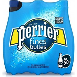 Perrier Eau minérale gazeuse 50cl (pack de 6)