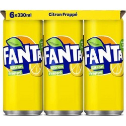 Fanta Boisson gazeuse au Citron 33cl (pack de 6)