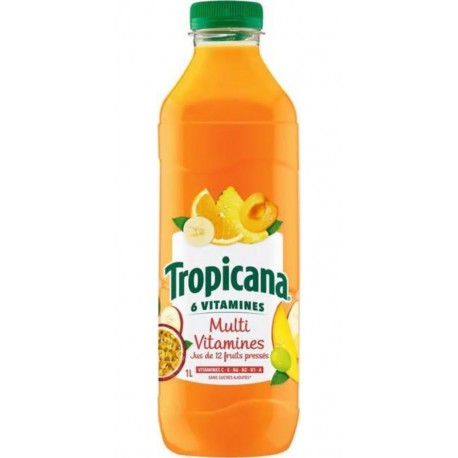 Tropicana Jus Multi Vitamines 1L (lot de 6 bouteilles)