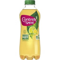 Contrex Green bio eau aromatisée Maté citron/citron vert 75cl (lot de 6 bouteilles)