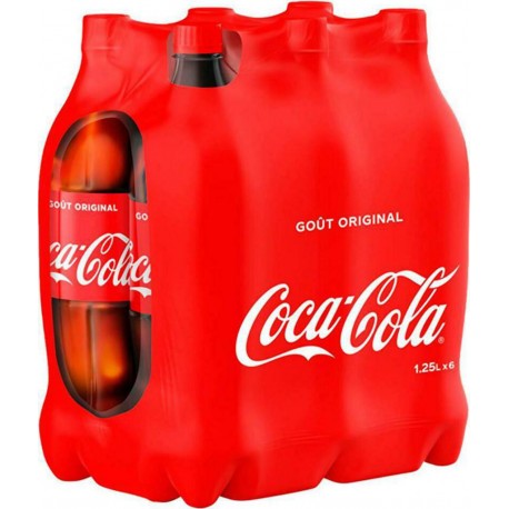 Coca-Cola goût original 1,25L (pack de 6)