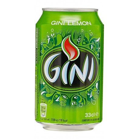 Gini Lemon Citron 33cl (pack de 12 canettes)