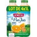 JOKER PUR JUS ORANGE 1L sans pulpe (pack de 4 bouteilles)