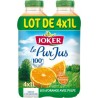 JOKER PUR JUS ORANGE 1L sans pulpe (pack de 4 bouteilles)