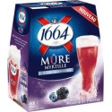 1664 Bière blanche Mûre myrtille 4,5% 6x25cl (pack de 6)