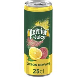 Eau gazeuse Perrier & Juice Citron Goyave 25cl