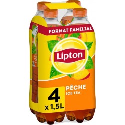 Lipton Thé glacé Ice Tea Pêche 1,5L (pack de 4)