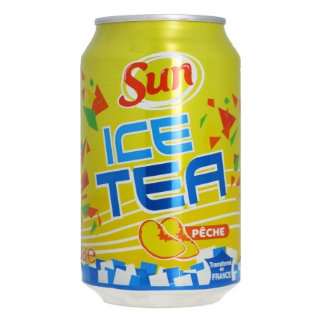 SUN Thé glacé aromatisé à la pêche boîte 33cl
