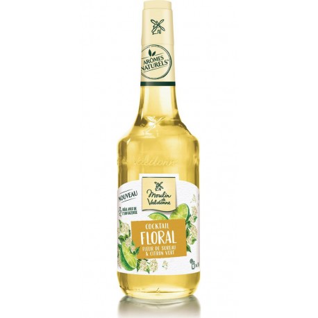MOULIN DE VALDONNE Sirop cocktail floral bouteille de 70cl 70cl