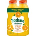 TROPICANA Jus d'Orange Sans Pulpe Pur Jus 50cl (pack de 4 bouteilles)