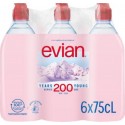 EVIAN Eau Minérale Naturelle Bouchon Sport EVIAN